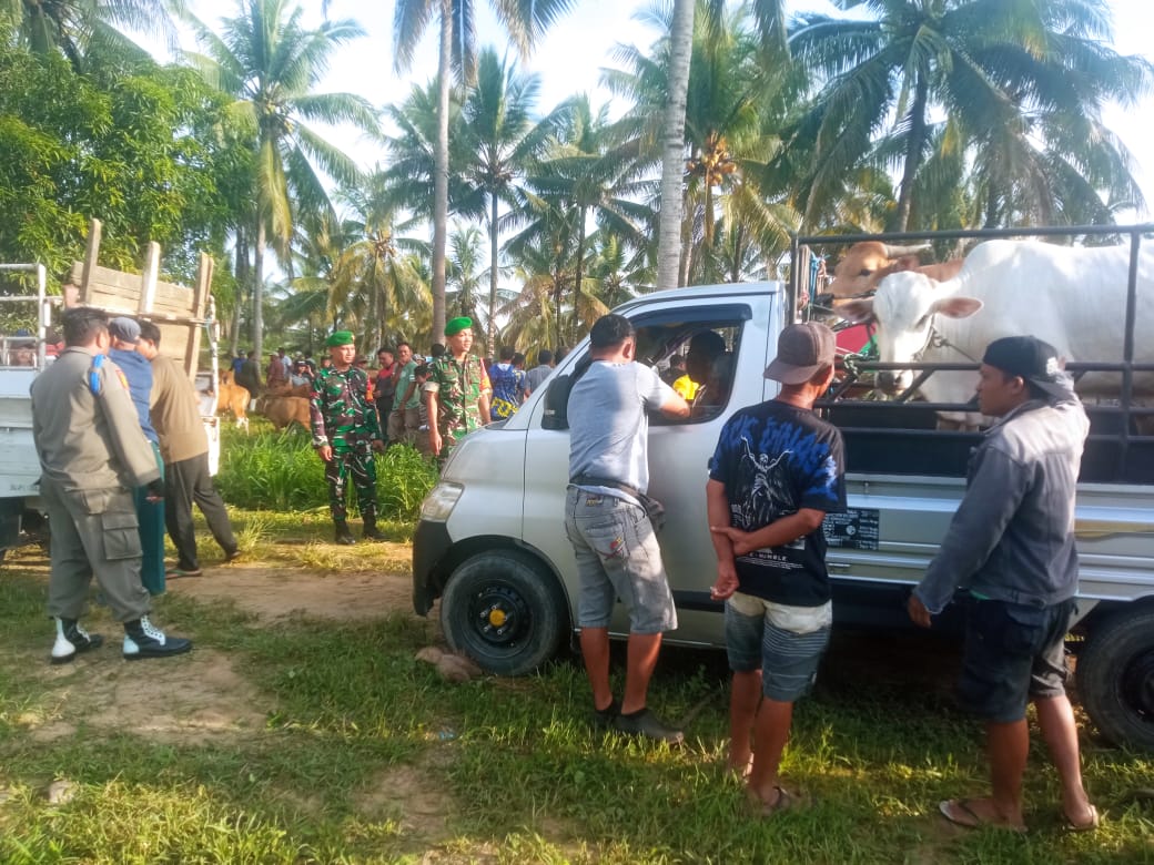 SATPOL PP BOALEMO LAKUKAN PEMINDAHAN PASAR HEWAN BONGO NOL, PEDAGANG KELUHKAN AKSES KENDARAAN YANG MACET